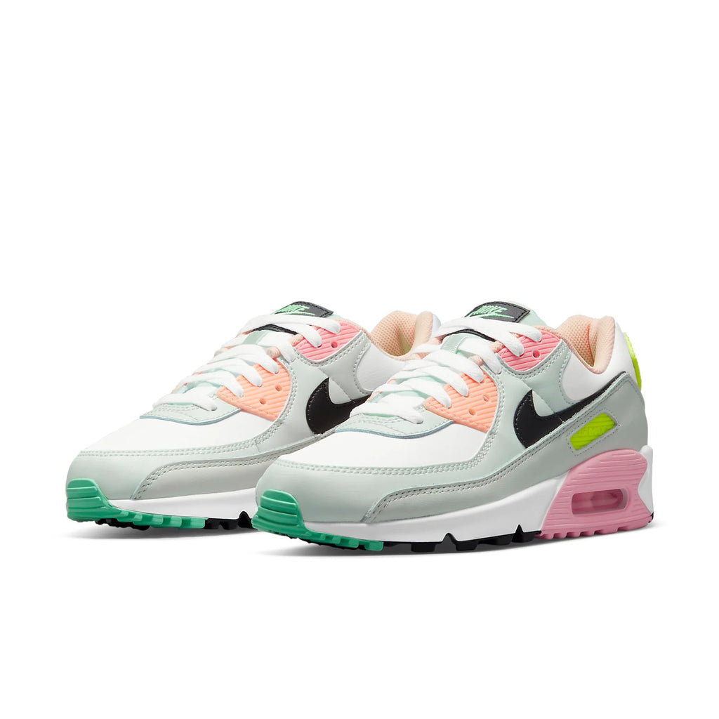 (WMNS) Nike Air Max 90 'White Volt Green Glow' CZ1617-100
