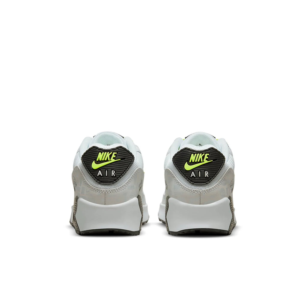 (GS) Nike Air Max 90 Leather 'White Volt' CD6864-112