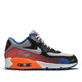 (GS) Nike Air Max 90 Premium LTR Leather 'Gray Black Blue' 724879-002