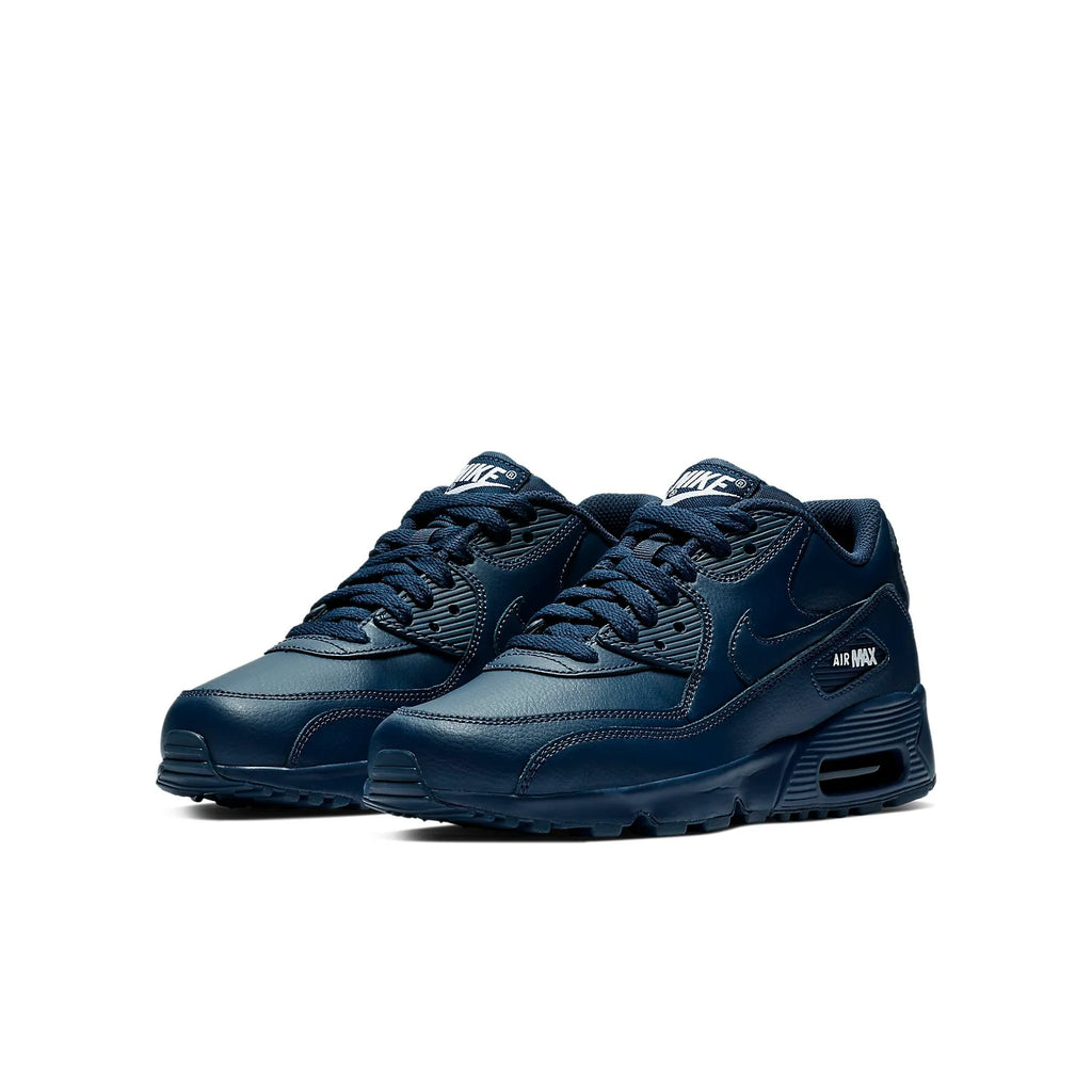 (GS) Nike Air Max 90 Leather 'Midnight Navy' 833412-412
