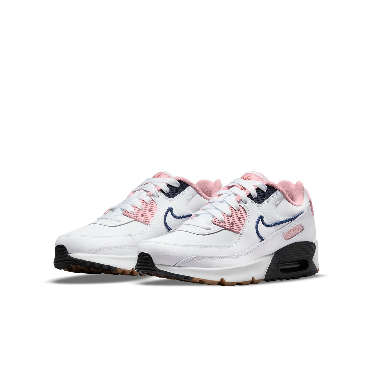 (GS) Nike Air Max 90 Leather SE 'White Pink Glaze' DB0472-100