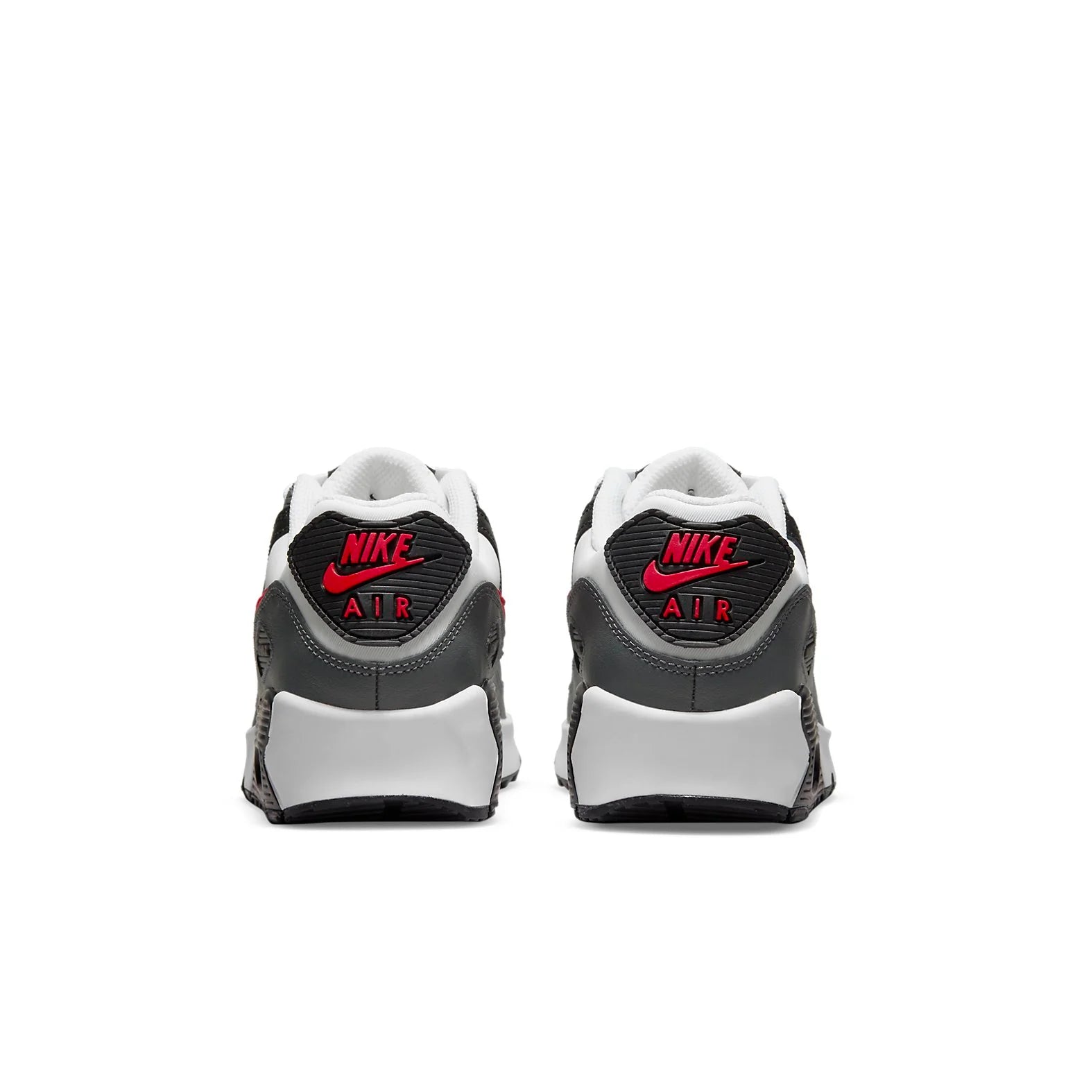 (GS) Nike Air Max 90 Leather 'Iron Grey University Red' CD6864-113