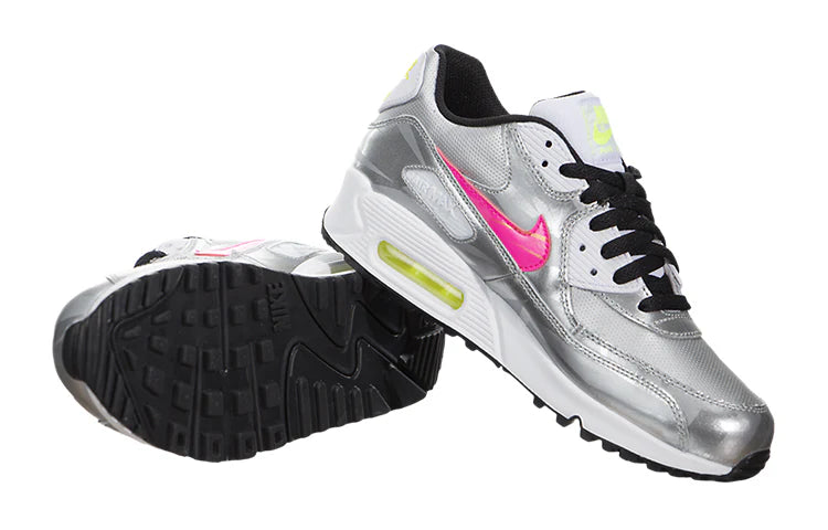 (GS) Nike Air Max 90 FB 'Metallic Silver Hyper Pink' 705392-001