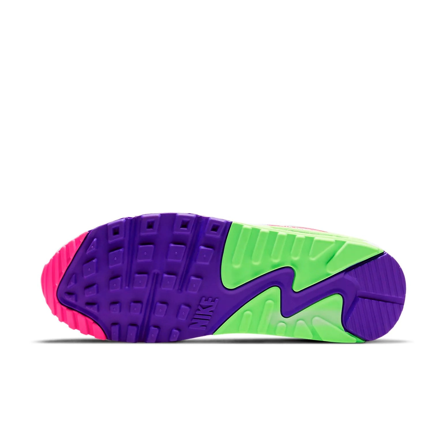 (WMNS) Nike Air Max 90 'White Indigo Burst Volt' DH0250-100