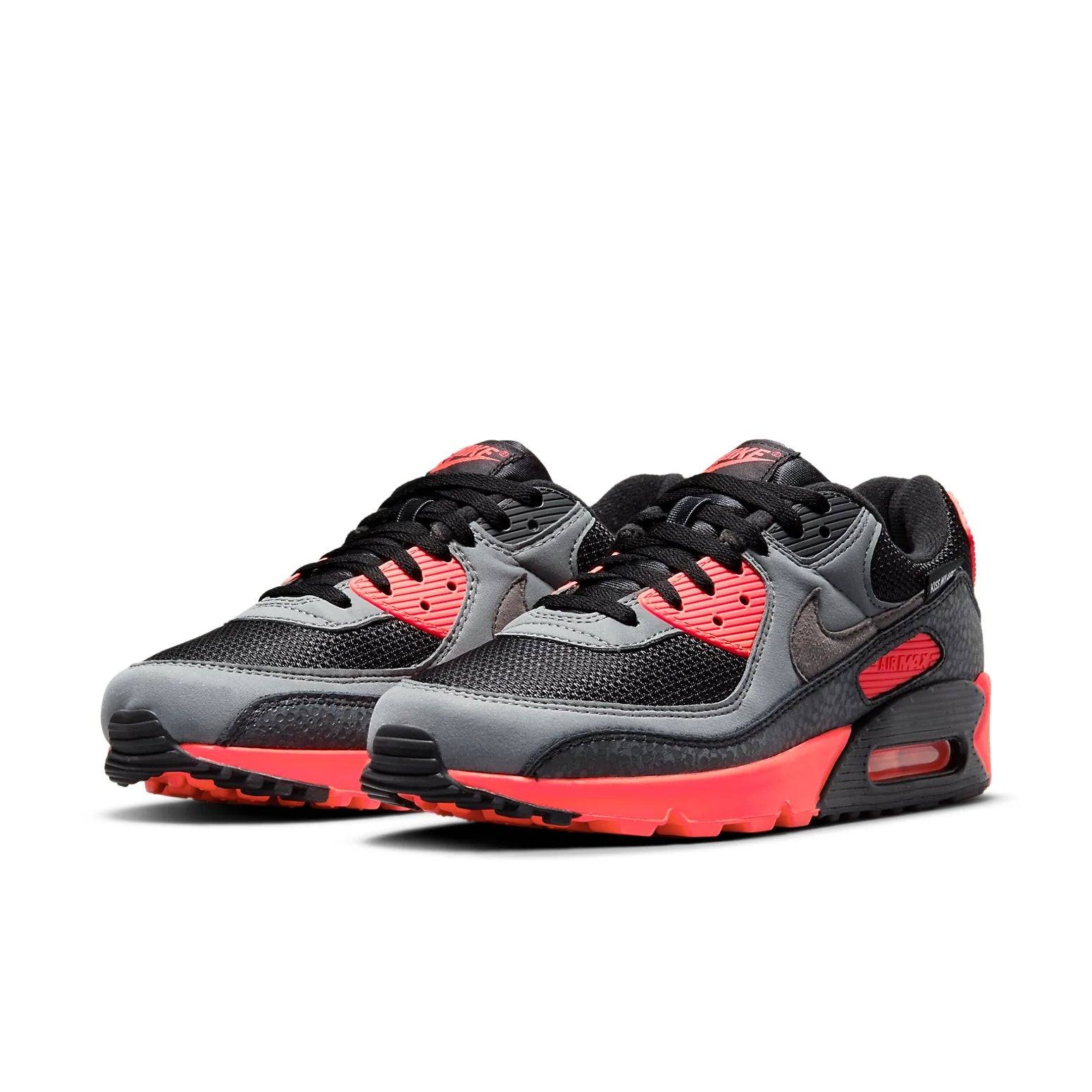 Nike Air Max 90 'Kiss My Airs - Black Laser Crimson' DJ4626-001