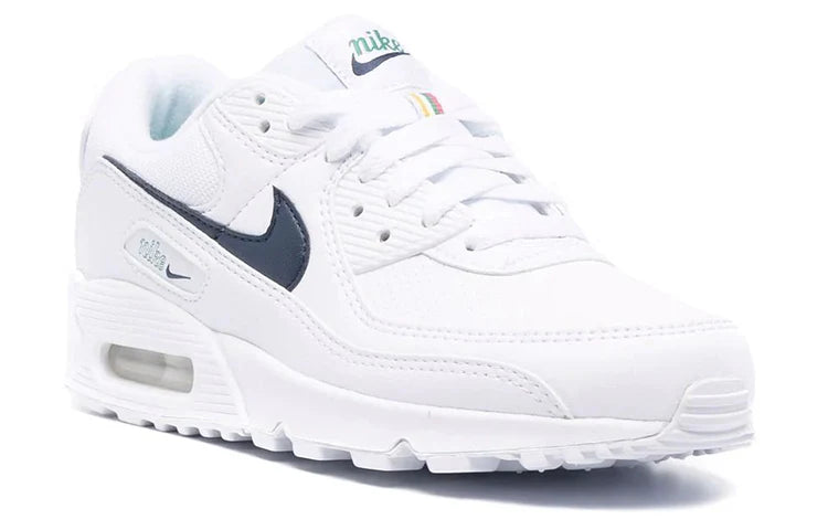 (WMNS) Nike Air Max 90 Low-Top White/Blue DH1316L-101