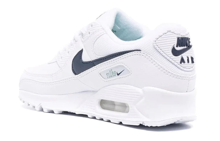 (WMNS) Nike Air Max 90 Low-Top White/Blue DH1316L-101