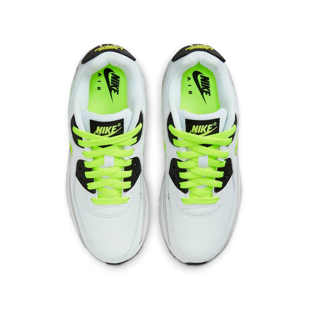 (GS) Nike Air Max 90 Leather 'White Volt' CD6864-112