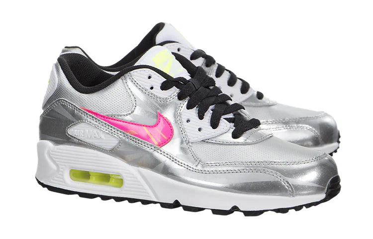 (GS) Nike Air Max 90 FB 'Metallic Silver Hyper Pink' 705392-001