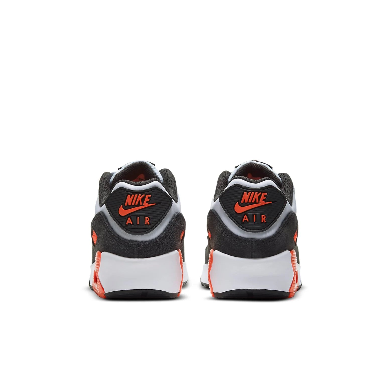 (GS) Nike Air Max 90 Leather 'Football Grey Bright Crimson' CD6864-012